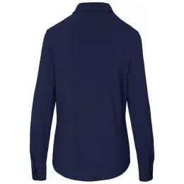 Ladies Long Sleeve Alex Varga Cronus Knitted Shirt Navy Back